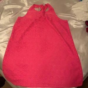 Pink bathing suit cover up